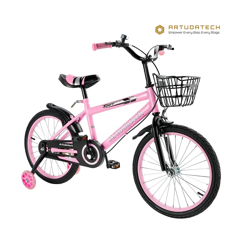 Artudatech inches Kid's Bike Child Bicycle Boys and Girls with auxiliary wheel