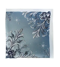 Trafalgar Men's Clarence The Classy Snowflake Silk Holiday 12x12 Pocket Square