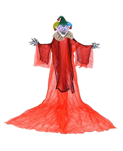 Costway 13.1 ft Halloween Hanging Clown w/ Wings Lighted Colorful Eyes Ghost for Yard