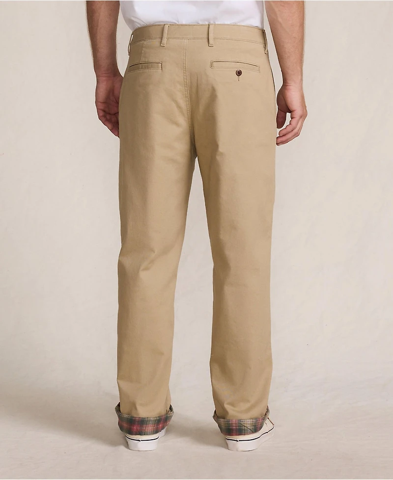 Lands' End Men's Knockabout Comfort Waist Classic Fit Flannel Lined Chino Pant