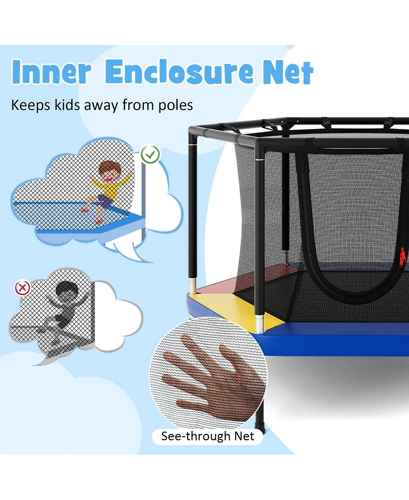 Gymax 48'' Recreational Trampoline for Kids 4 Ft Indoor & Outdoor Trampoline