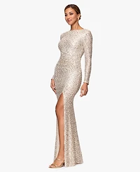 Xscape Women's Sequin Detail Maxi Dress