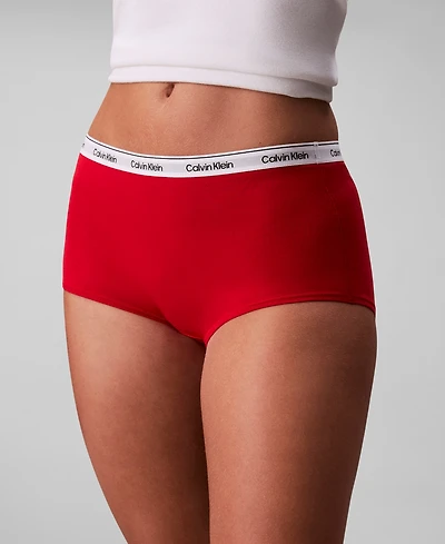 Calvin Klein Women's Modern Logo Boyshort Underwear QD5195