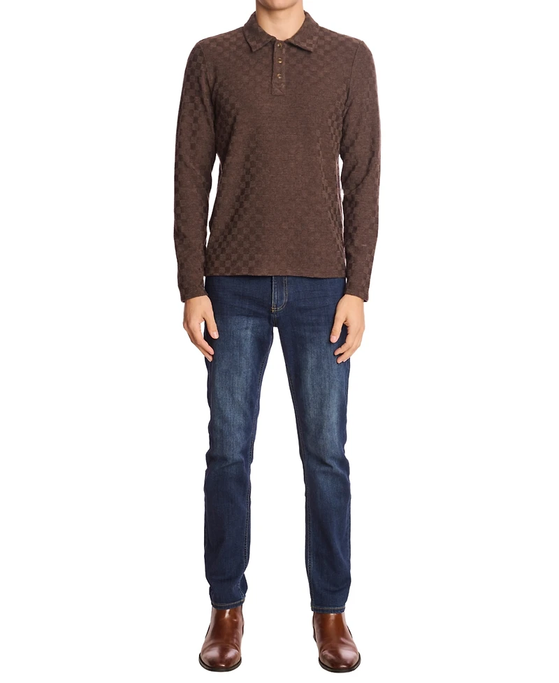 Paisley & Gray Men's Patterned Polo Shirt