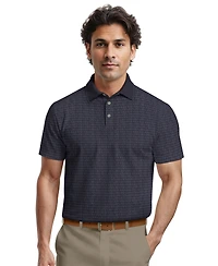 Pga Tour Men's Argyle Jacquard Polo Shirt