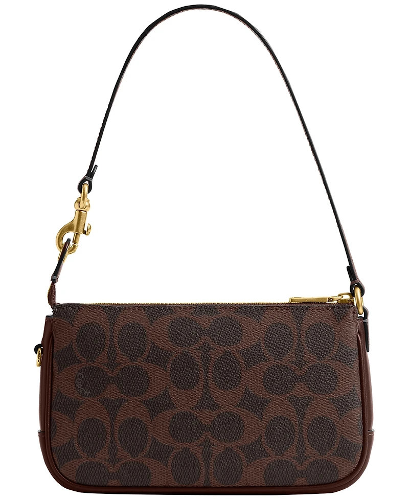 Coach Plaza Mini Signature Canvas Shoulder Bag 18