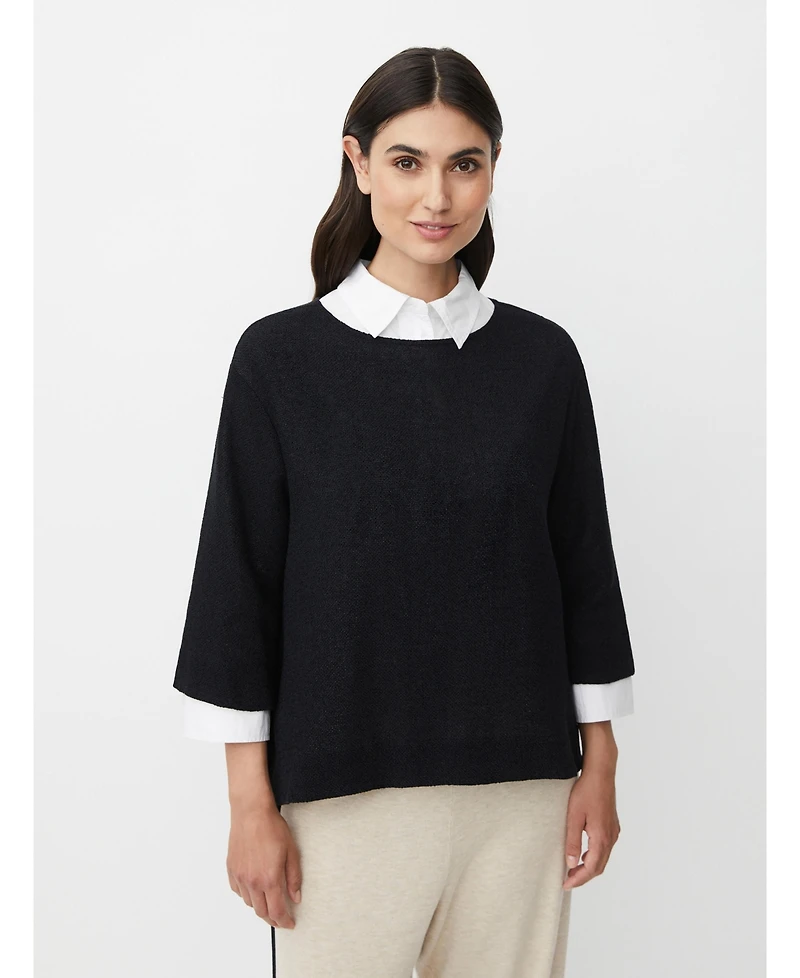 Masai Copenhagen Women's MaDarmi 3/4 Sleeve Round Neck Top