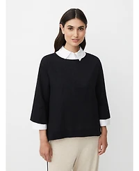 Masai Copenhagen Women's MaDarmi 3/4 Sleeve Round Neck Top