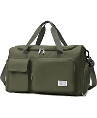 Travel Duffel Bag with Shoes Compartment Sports Gym Bag with Dry Wet Separated Pocket for Men and Women Overnight Bag Weekender Bag Training Handbag