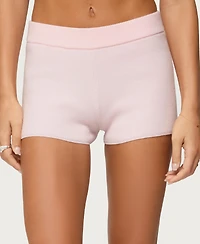 Edikted Women's Lorie Ribbed Knit Shorts