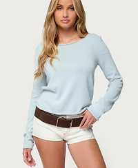 Edikted Women's Sonny Relaxed Rolled Sweater