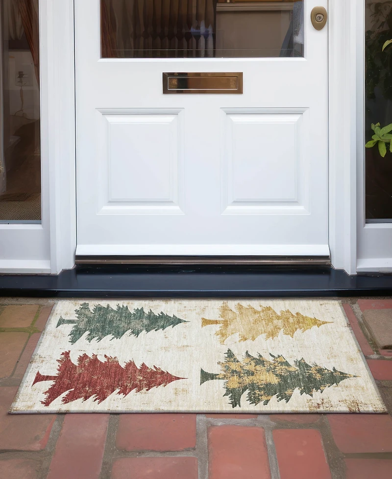 Addison Holiday Washable Indoor/Outdoor ACN1811 1'8"x2'6" Area Rug