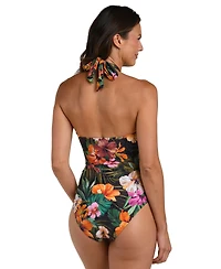 La Blanca Women's Tropical Hideaway Keyhole One-Piece Swimsuit