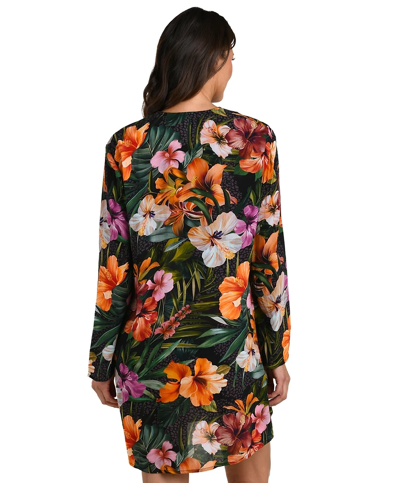 La Blanca Women's Tropical Hideaway Lace Front Cover Up