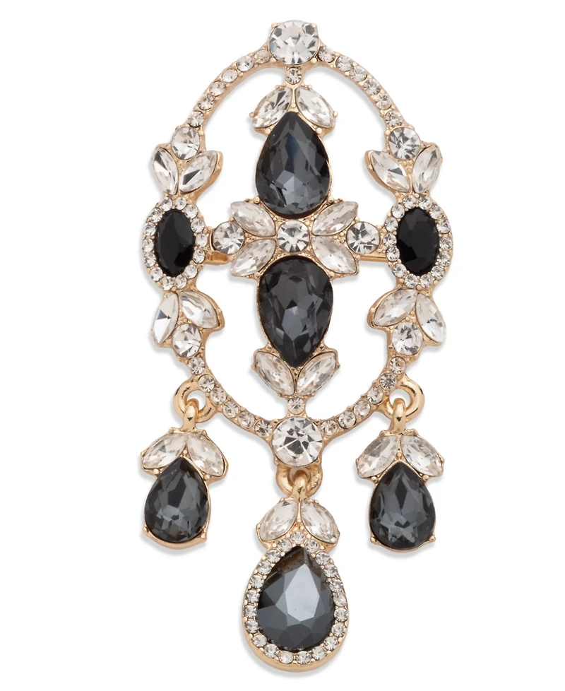 Givenchy Jet Gold-Tone Deco Boxed Pin