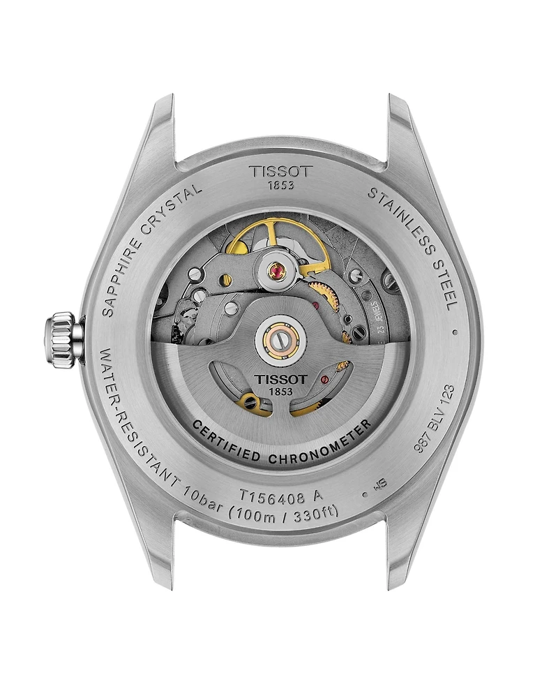 Tissot Men's Ballade Power Silver Stainless Steel Bracelet Watch