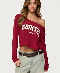 Edikted Womens La Babe Off Shoulder Top