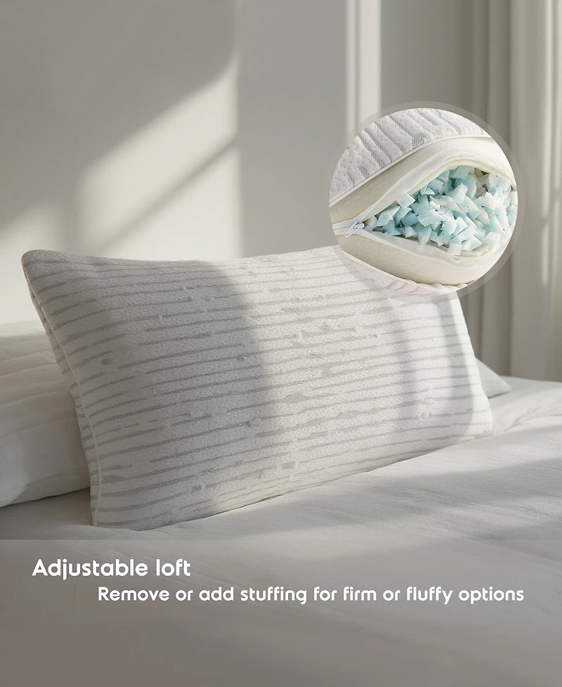 Nestl Adjustable Support Shredded Memory Foam Pillow