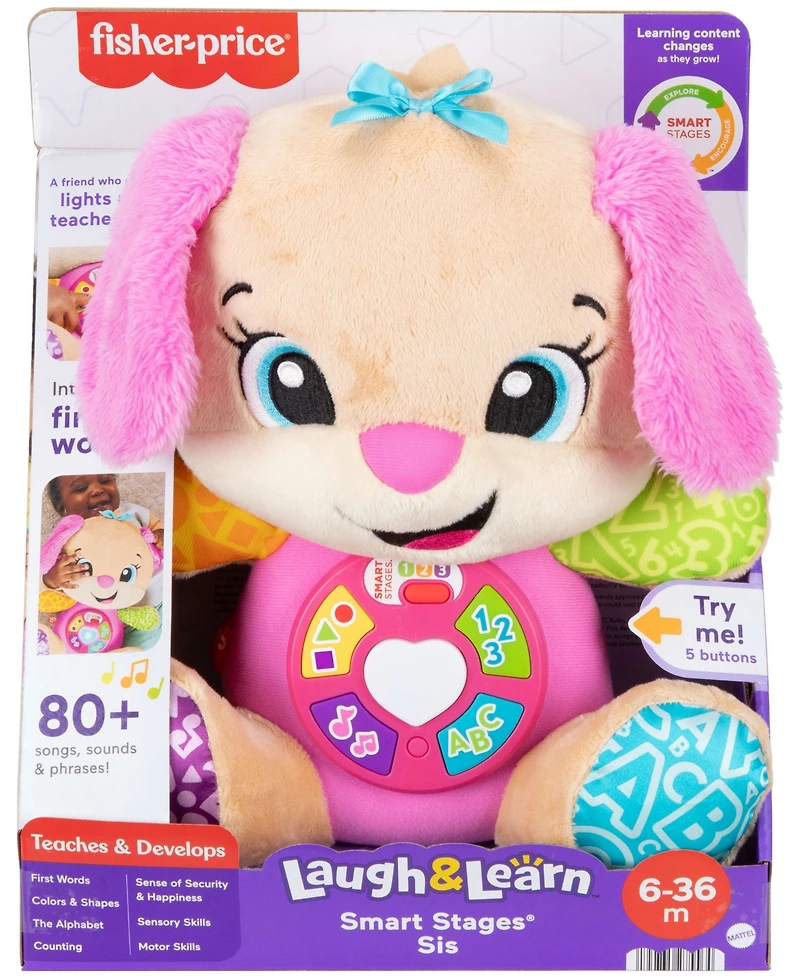 Fisher Price Laugh and Learn Smart Stages Sis Plush Musical Learning Toy