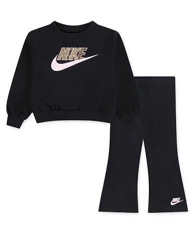 Nike Girls 2T-4T 2-Piece Wild Warmth Top and Leggings Set
