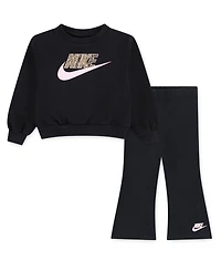 Nike Girls 2T-4T 2-Piece Wild Warmth Top and Leggings Set