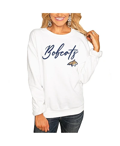 Gameday Couture Women's White Montana State Bobcats Win the Day Pullover Sweatshirt