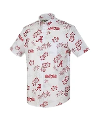 Reyn Spooner Men's White Alabama Crimson Tide Kekai Classic Tri-Blend Button-Down Shirt