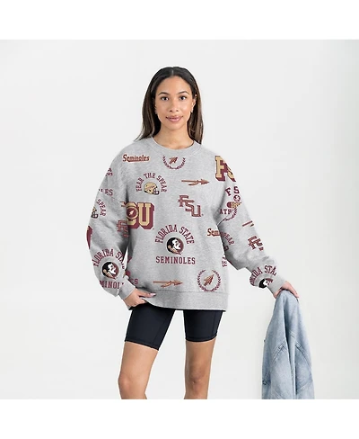 Gameday Couture Women's Gray Florida State Seminoles Always on Repeat Fleece Sweatshirt