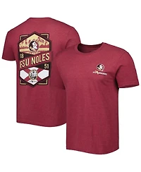 Flogrown Men's Garnet Florida State Seminoles Double Diamond Crest T-Shirt