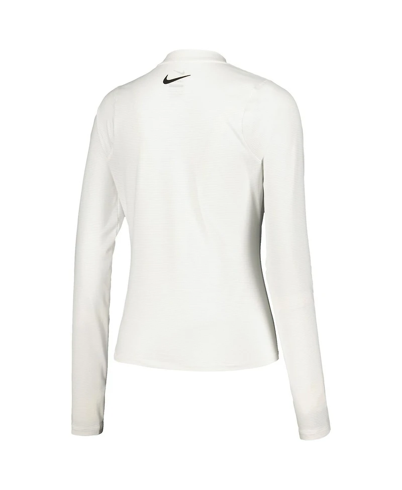 Nike Women's White Arnold Palmer Invitational Uv Victory Printed Performance Long Sleeve Top