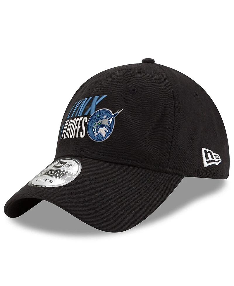 New Era Men's and Women's Black Minnesota Lynx 2025 Wnba Playoffs 9TWENTY Adjustable Hat