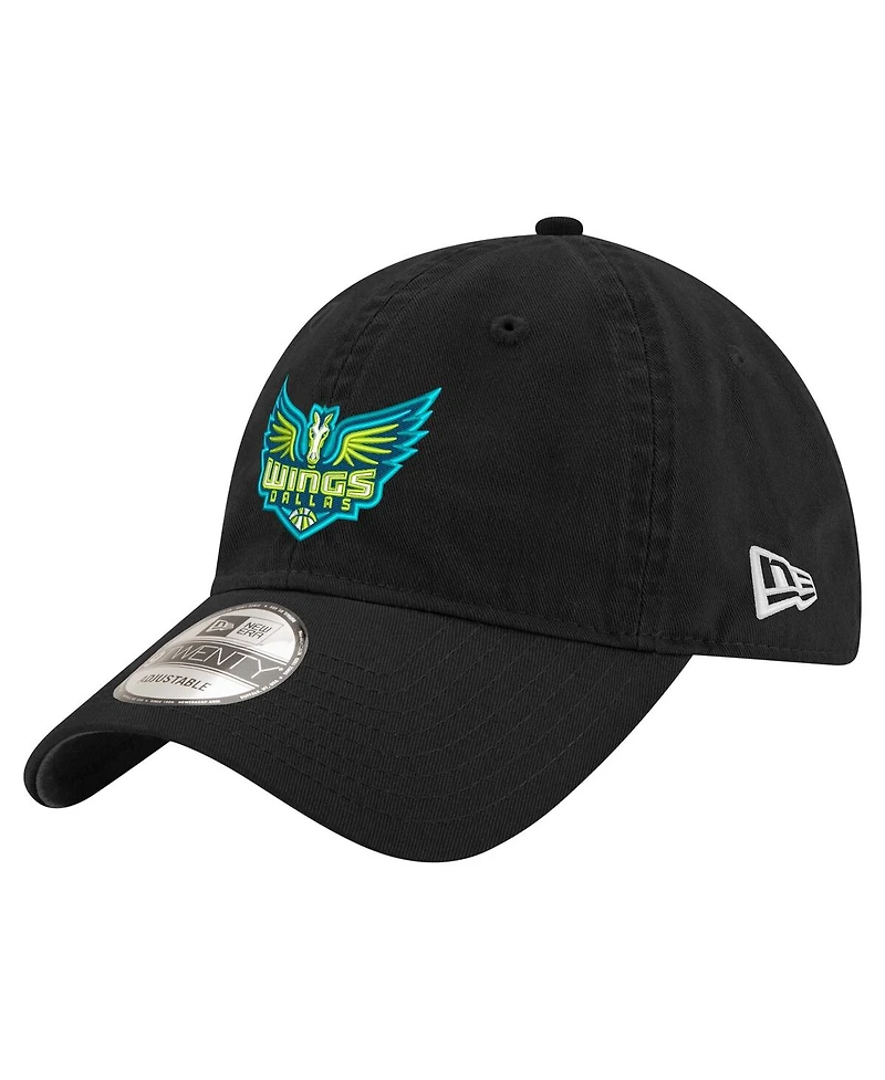 New Era Men's and Women's Paige Bueckers Black Dallas Wings Name Number Sidepatch 9TWENTY Adjustable Hat