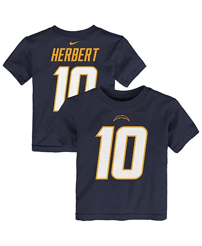 Nike Toddler Justin Herbert Navy Los Angeles Chargers Player Name Number T-Shirt