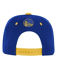 Outerstuff Big Boys and Girls Royal/Gold Golden State Warriors Two-Tone Snapback Hat
