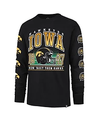 '47 Brand Men's Black Iowa Hawkeyes Go Big Long Sleeve T-Shirt