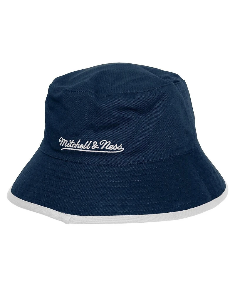 Mitchell & Ness Men's Navy/Green Dallas Mavericks Flip It Reversible Bucket Hat