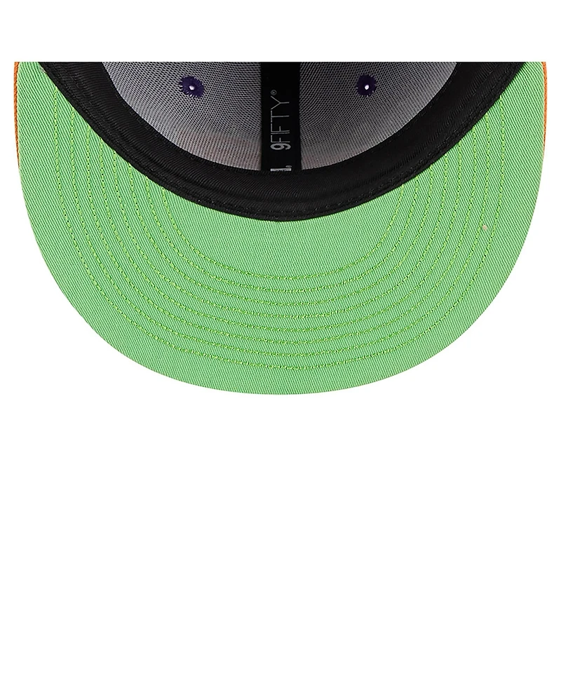 New Era Big Boys and Girls Purple/Orange Buffalo Bills Nickelodeon Slime 9FIFTY Snapback Hat