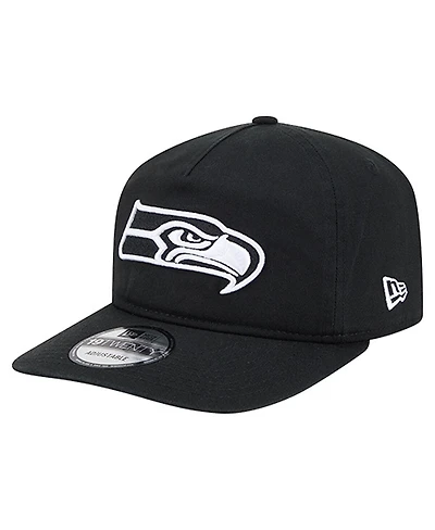 New Era Men's Black/White Seattle Seahawks 19TWENTY Adjustable Hat