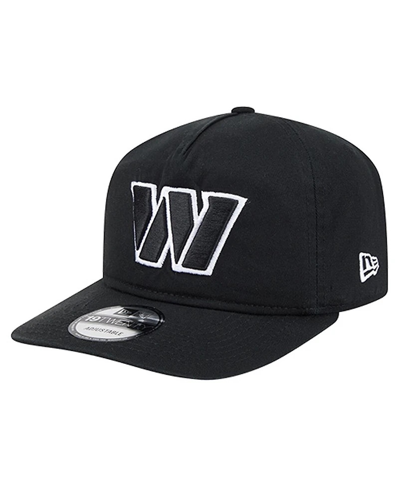 New Era Men's Black/White Washington Commanders 19TWENTY Adjustable Hat