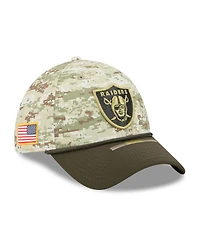 New Era Men's Camo/Dark Green/Dark Green Las Vegas Raiders 2025 Salute to Service 39THIRTY Flex Hat