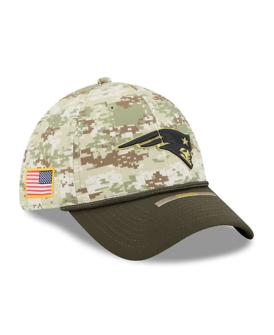 New Era Men's Camo/Dark Green England Patriots 2025 Salute to Service 39THIRTY Flex Hat