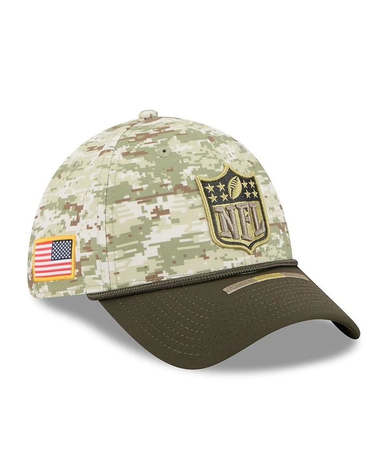 New Era Men's Camo/Dark Green Nfl 2025 Salute to Service 39THIRTY Flex Hat