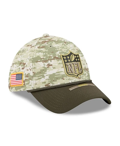 New Era Men's Camo/Dark Green Nfl 2025 Salute to Service 39THIRTY Flex Hat