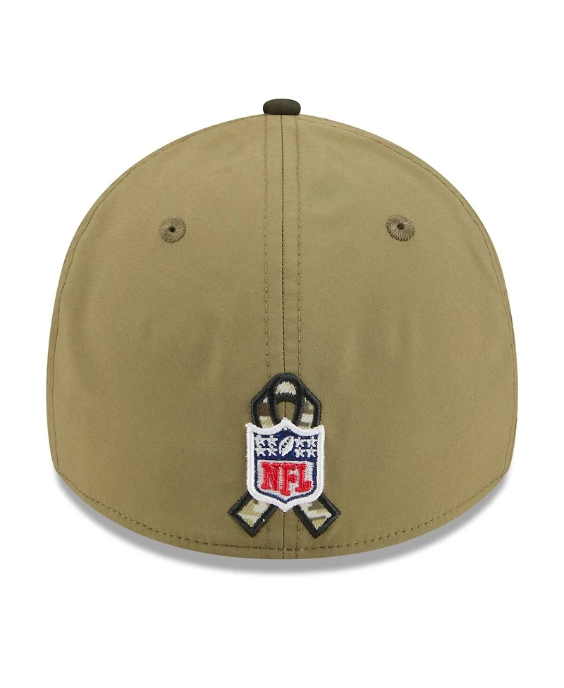 New Era Men's Green/Dark Green New York Jets 2025 Salute to Service 39THIRTY Flex Hat
