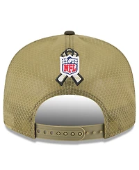 New Era Men's Dark Green Kansas City Chiefs 2025 Salute to Service Split Panel 9FIFTY Snapback Hat