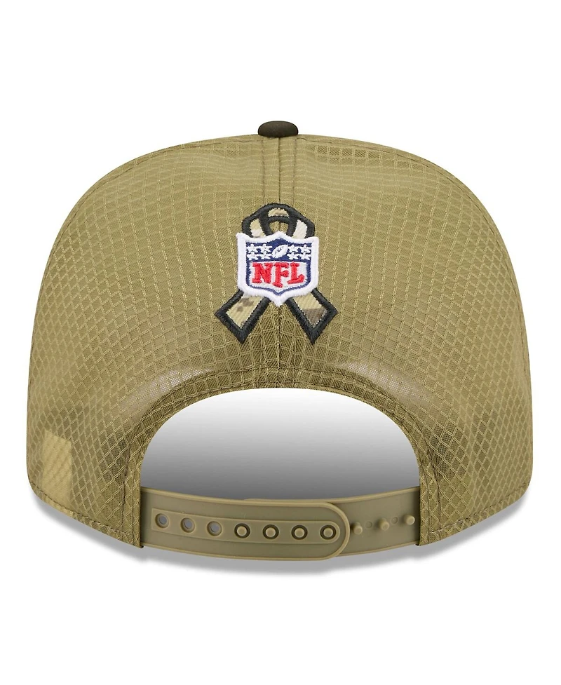 New Era Men's Green/Dark Green Cincinnati Bengals 2025 Salute to Service 9SEVENTY Adjustable Hat