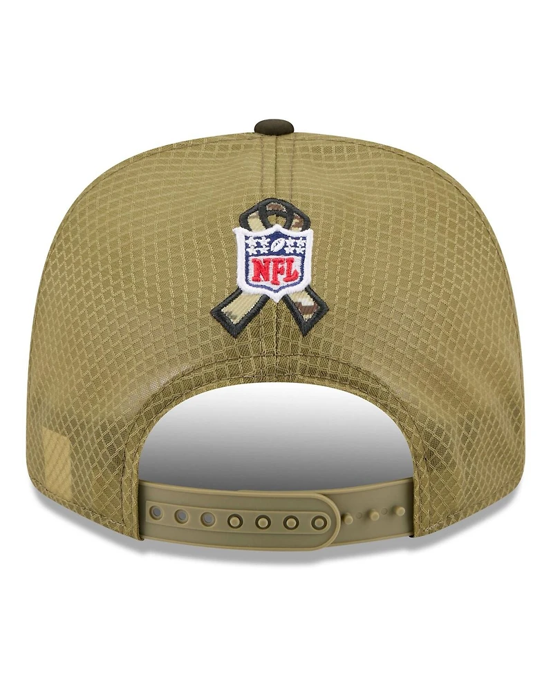New Era Men's Green/Dark Green Minnesota Vikings 2025 Salute to Service 9SEVENTY Adjustable Hat