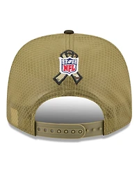 New Era Men's Green/Dark Green Minnesota Vikings 2025 Salute to Service 9SEVENTY Adjustable Hat