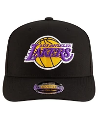 New Era Men's Black Los Angeles Lakers 9SEVENTY Stock Adjustable Hat