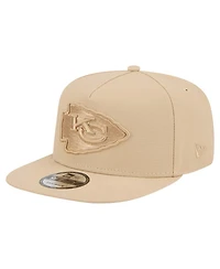 New Era Men's Light Beige Kansas City Chiefs Color Pack A-Frame 9FIFTY Snapback Hat